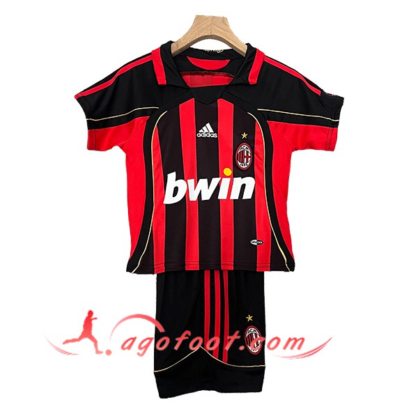 Maillot de Foot Milan AC Retro Enfant Domicile 2006/2007