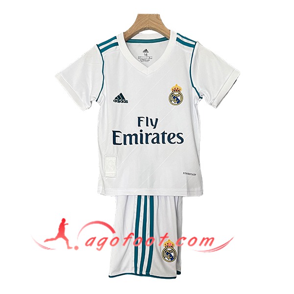 Maillot de Foot Real Madrid Retro Enfant Domicile 2017/2018