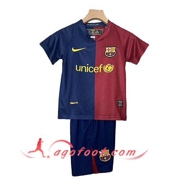 Maillot de Foot FC Barcelone Retro Enfant Domicile 2008/2009