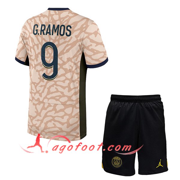 Maillot de Foot PSG (G.RAMOS #9) Enfants 2023/2024 Fourth