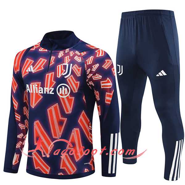 Ensemble Survetement de Foot juventus Rouge/Bleu 2024/2025