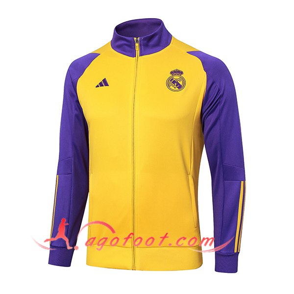 Veste Foot Real Madrid Jaune/Pourpre 2024/2025