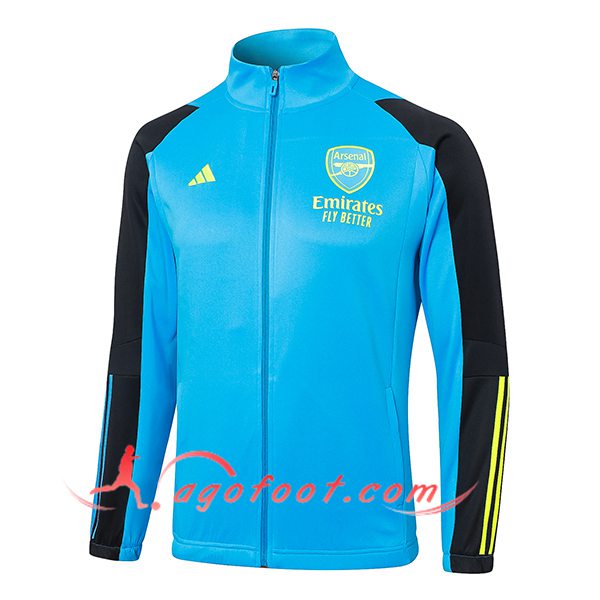 Veste Foot Arsenal Bleu/Noir/Jaune 2024/2025