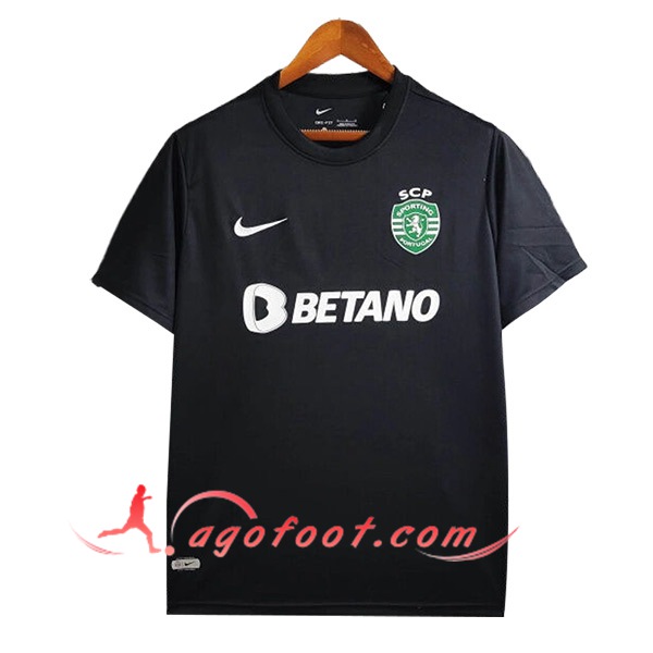 Training T-Shirts Sporting Lisbon Noir/Blanc 2024/2025