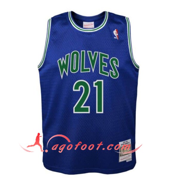 Maillot Minnesota Timberwolves (GARNETT #21) 2024/25 Bleu/Vert