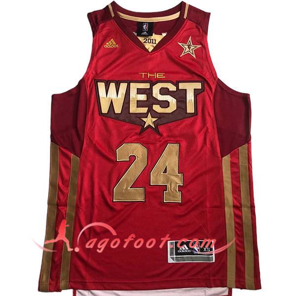 Maillot American All-Star (BRYANT #24) 2024/25 Rouge/Jaune