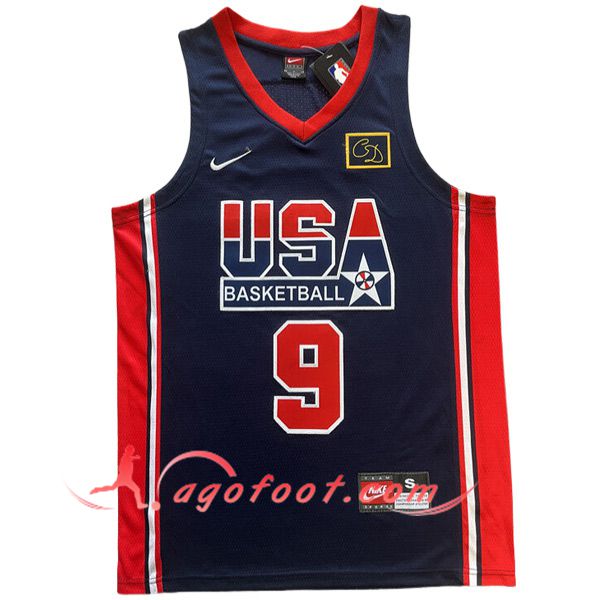 Maillot USA (JORDAN #9) 2024/25 Noir/Rouge