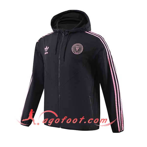 Coupe-Vent Inter Miami CF Noir/Rose 2024/2025