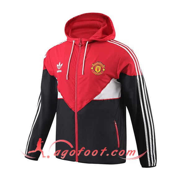 Coupe-Vent Manchester United Rouge/Noir 2024/2025