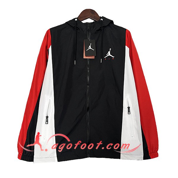 Coupe-Vent Jordan Noir/Blanc/Rouge 2024/2025