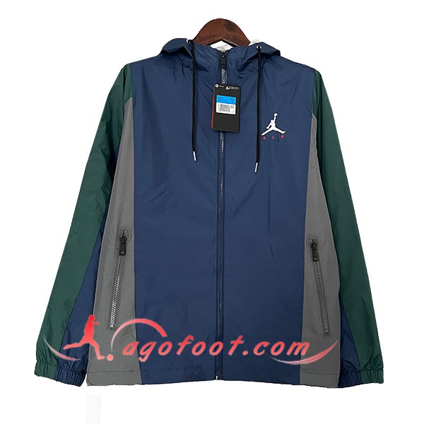 Coupe-Vent Jordan Bleu/Gris/Vert 2024/2025