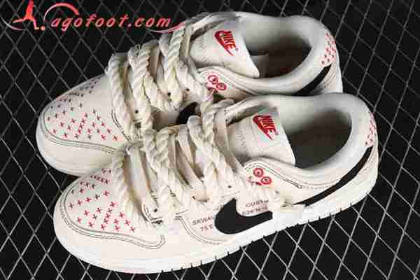 Nike SB Dunk Low Blanc/Noir/Rouge DV0834-100