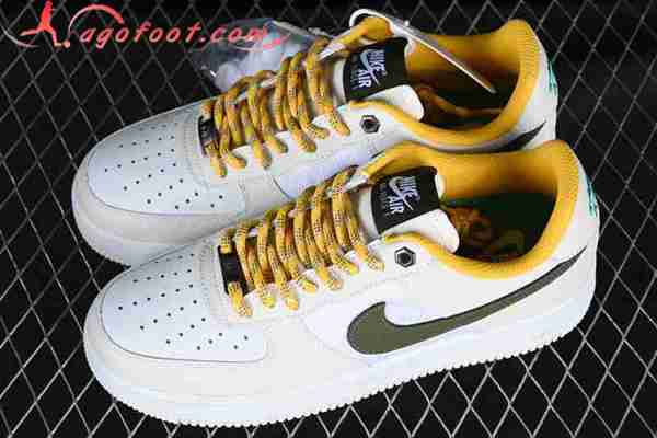 Nike Air Force 1'07 Low Blanc/Jaune/Vert FV3628-031