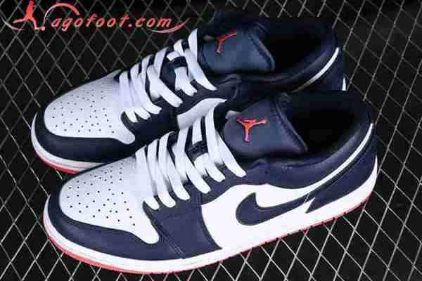 Nike Air Jordan 1 Low Blanc/Bleu 553558-481