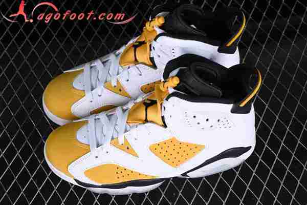Nike Air Jordan 6 Retro "Yellow Ochre" AJ6 Blanc/Jaune CT8529-170-02