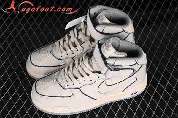 Nike Air Force 1'07 Mid Gris/Jaune/Noir DZ5367-219