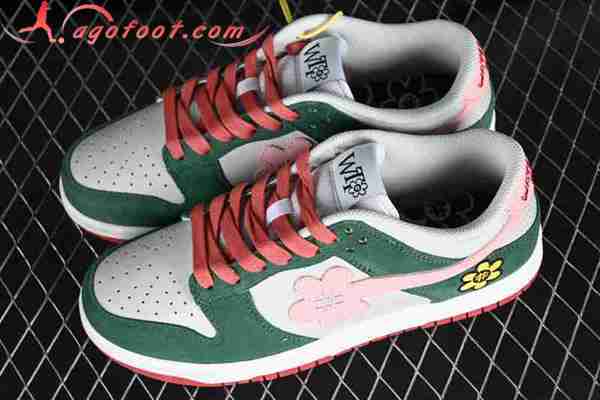 Nike SB Dunk Low Blanc/Vert/Rose WTPS1063-93-061