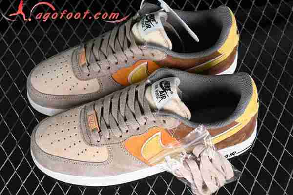 Nike Air Force 1'07 Low Gris/Jaune/Brun LF8989-555