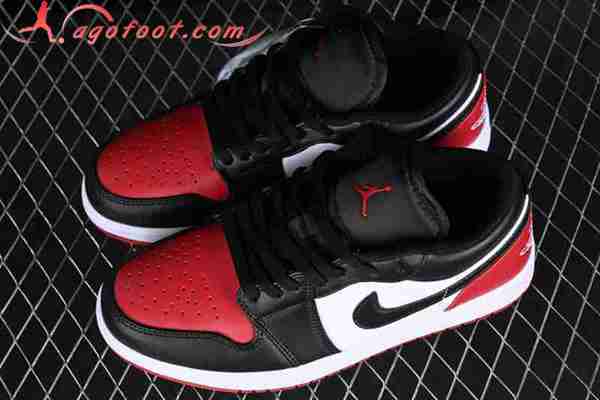 Nike Air Jordan 1 Low Blanc/Noir/Rouge 553558-161