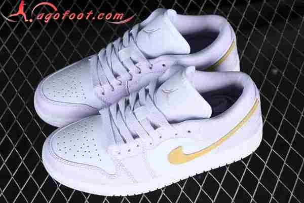 Nike Air Jordan 1 Low Blanc/Pourpre/Jaune DC0774-501
