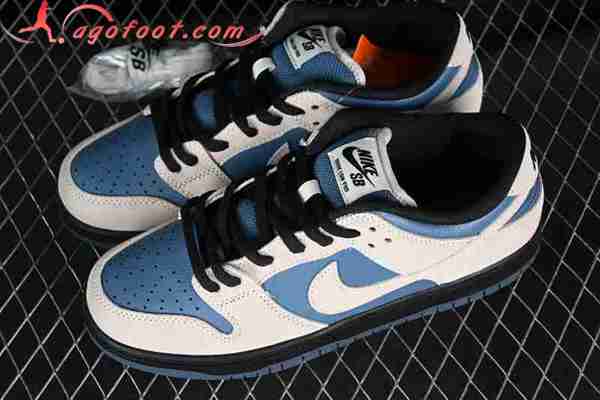 Nike SB Dunk Low Blanc/Noir/Bleu BQ6817-200