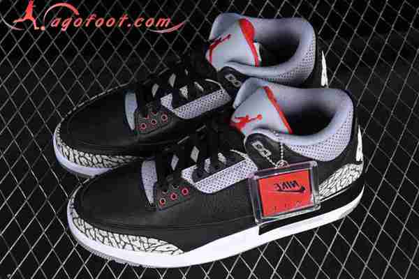Nike Air Jordan 3 Retro AJ3 Gris/Noir 854262-001