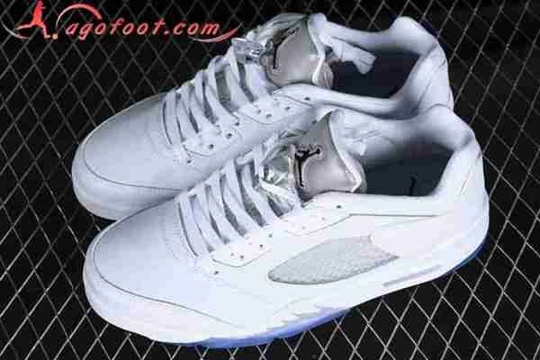 Nike Air Jordan 5 AJ5 Blanc/Gris 819172-122