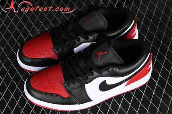 Nike Air Jordan 1 Low Blanc/Noir/Rouge 553558-16115