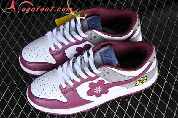 Nike SB Dunk Low Blanc/Gris/Pourpre WTPS1124-93-500