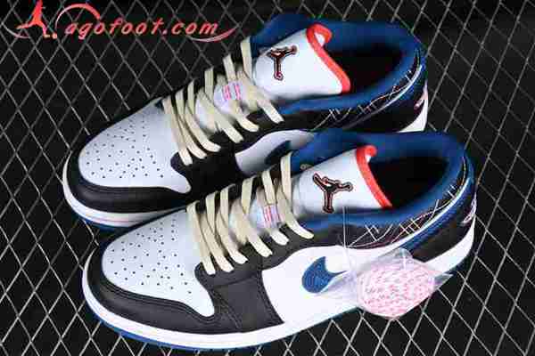 Nike Air Jordan 1 Low Blanc/Noir/Bleu FV3622-141 -02