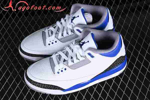 Nike Air Jordan 3 Retro AJ3 Blanc/Noir/Bleu CT8532-145