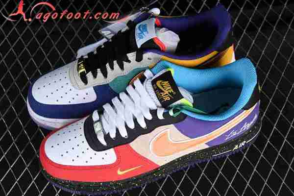 Nike Air Force 1'07 Blanc/Rouge/Orange/Pourpre CT1117-100