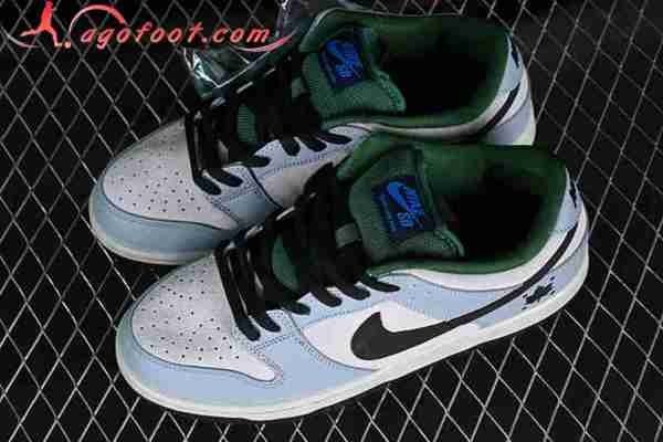 Nike SB Dunk Low Blanc/Noir/Bleu/Vert 313170-021-03