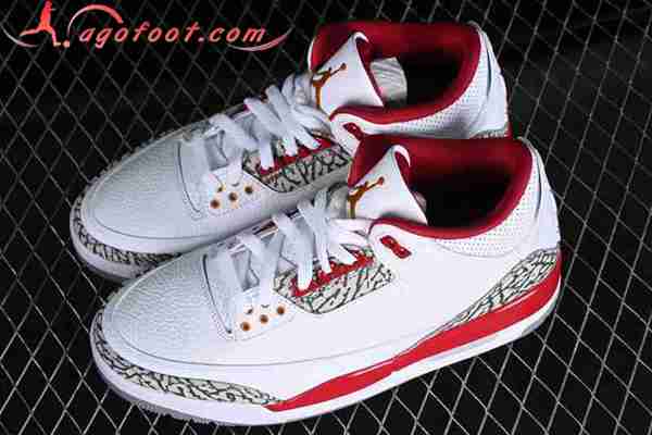Nike Air Jordan 3 Retro AJ3 CT8532-126 Blanc/Rouge