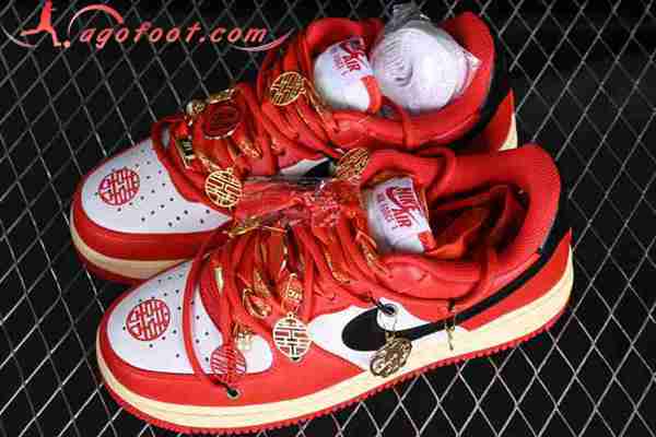 Nike Air Force 1'07 Low Blanc/Noir/Rouge CV1724-100