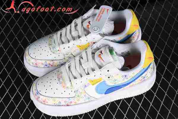Nike Air Force 1 Fontanka Blanc/Bleu/Jaune DV3211-100