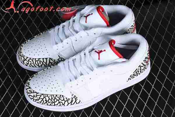 Nike Air Jordan 1 Low Blanc/Noir/Rouge 338145-162