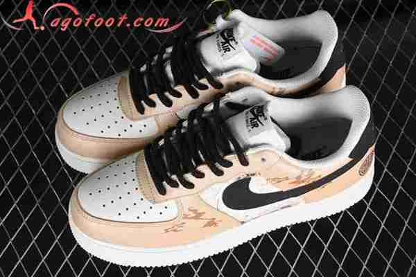 Nike Air Force 1'07 Low Blanc/Noir/Brun CW2288-006