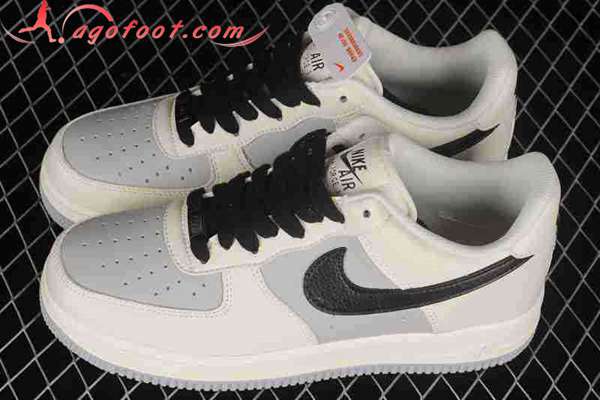 Nike Air Force 1'07 Low Blanc/Gris/Noir TQ9685-785