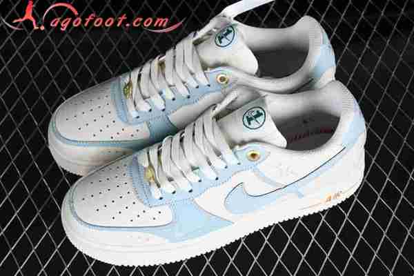 Nike Air Force 1'07 Low Blanc/Bleu DQ7582-101
