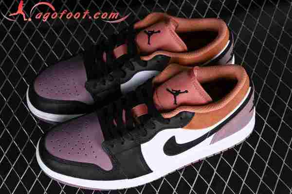 Nike Air Jordan 1 Low Blanc/Noir/Pourpre/Brun FB9907-102