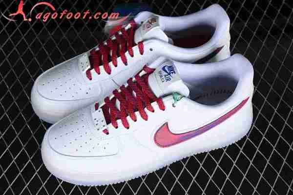 Nike Air Force 1'07 Low Blanc/Rouge BQ8448-100