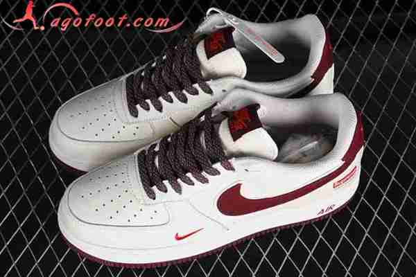 Nike Air Force 1'07 Low Blanc/Rouge/Brun HD9888-002