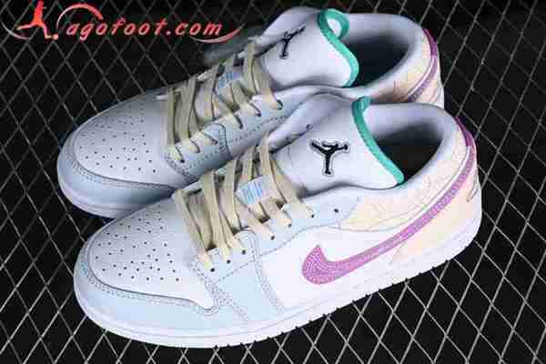 Nike Air Jordan 1 Low Blanc/Beige/Bleu/Pourpre FV3623-151