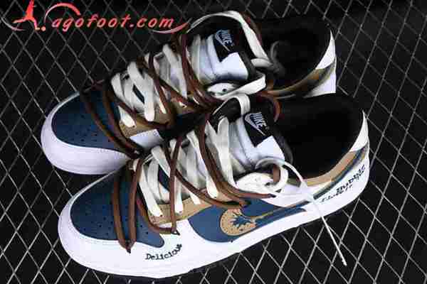 Nike SB Dunk Low Blanc/Bleu/Brun DD1391-100