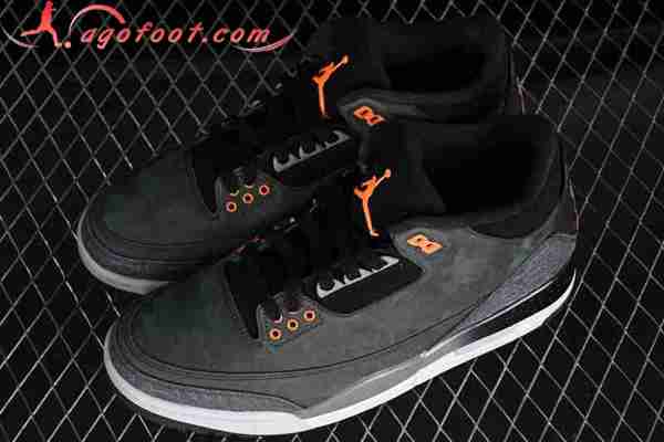 Nike Air Jordan 3 Retro AJ3 Noir/Orange CT8532-080 -02