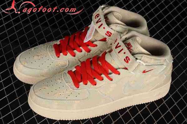 Nike Air Force 1'07 Mid Brun/Rouge 651122-215