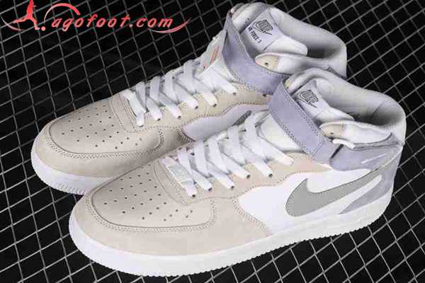 Nike Air Force 1'07 Mid Blanc/Gris/Jaune/Pourpre AL6896-557