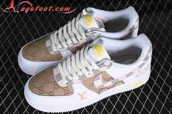 Nike Air Force 1'07 Low Blanc/Gris/Brun CW2288-111