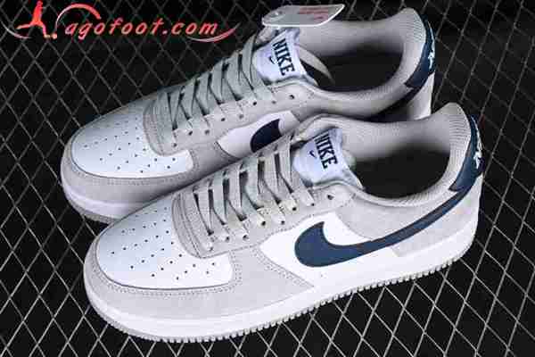 Nike Air Force 1'07 Low Blanc/Gris/Bleu FD9748-001-02